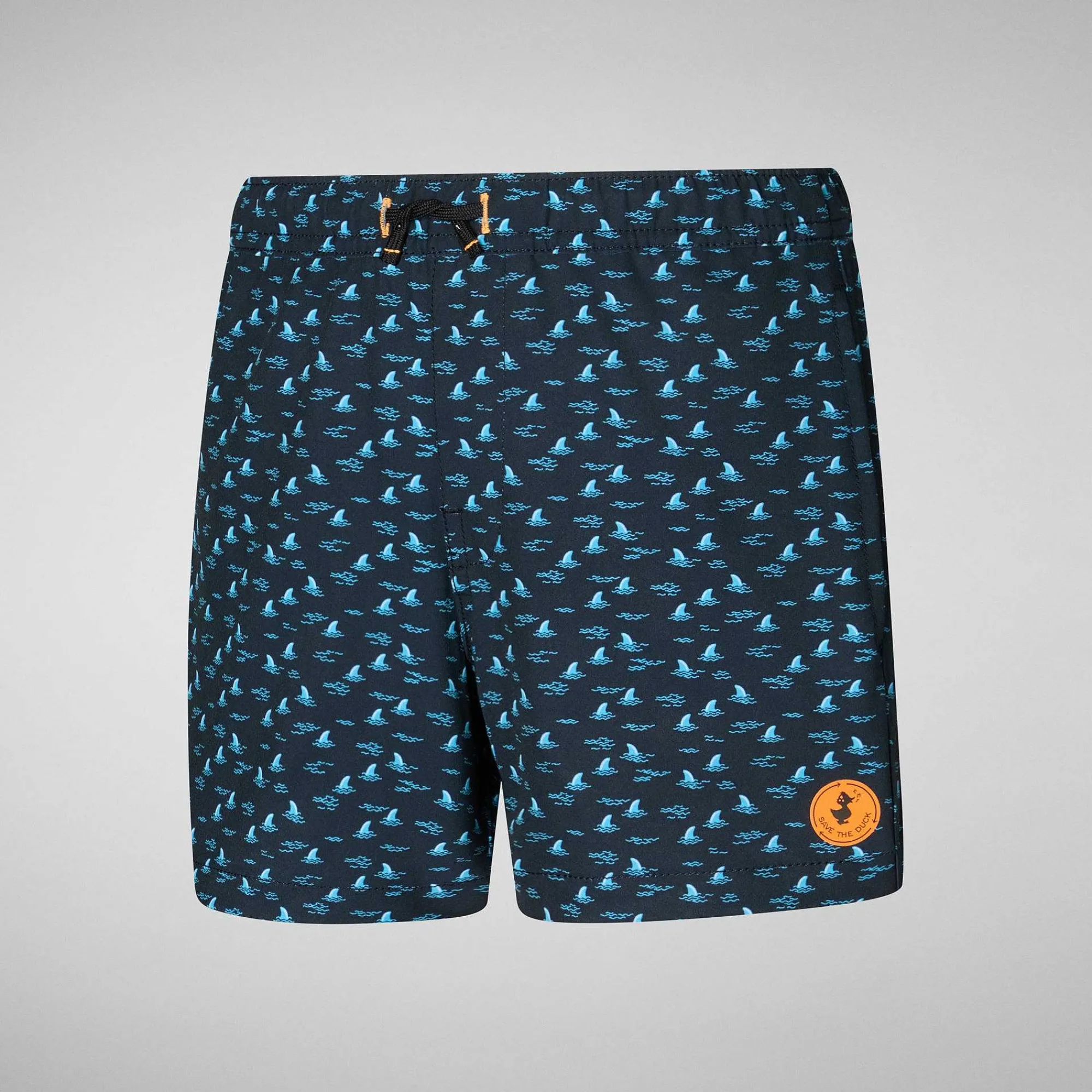 Gutt Save The Duck Badetøy For Gutter Getu In Sharks On Navy Blue