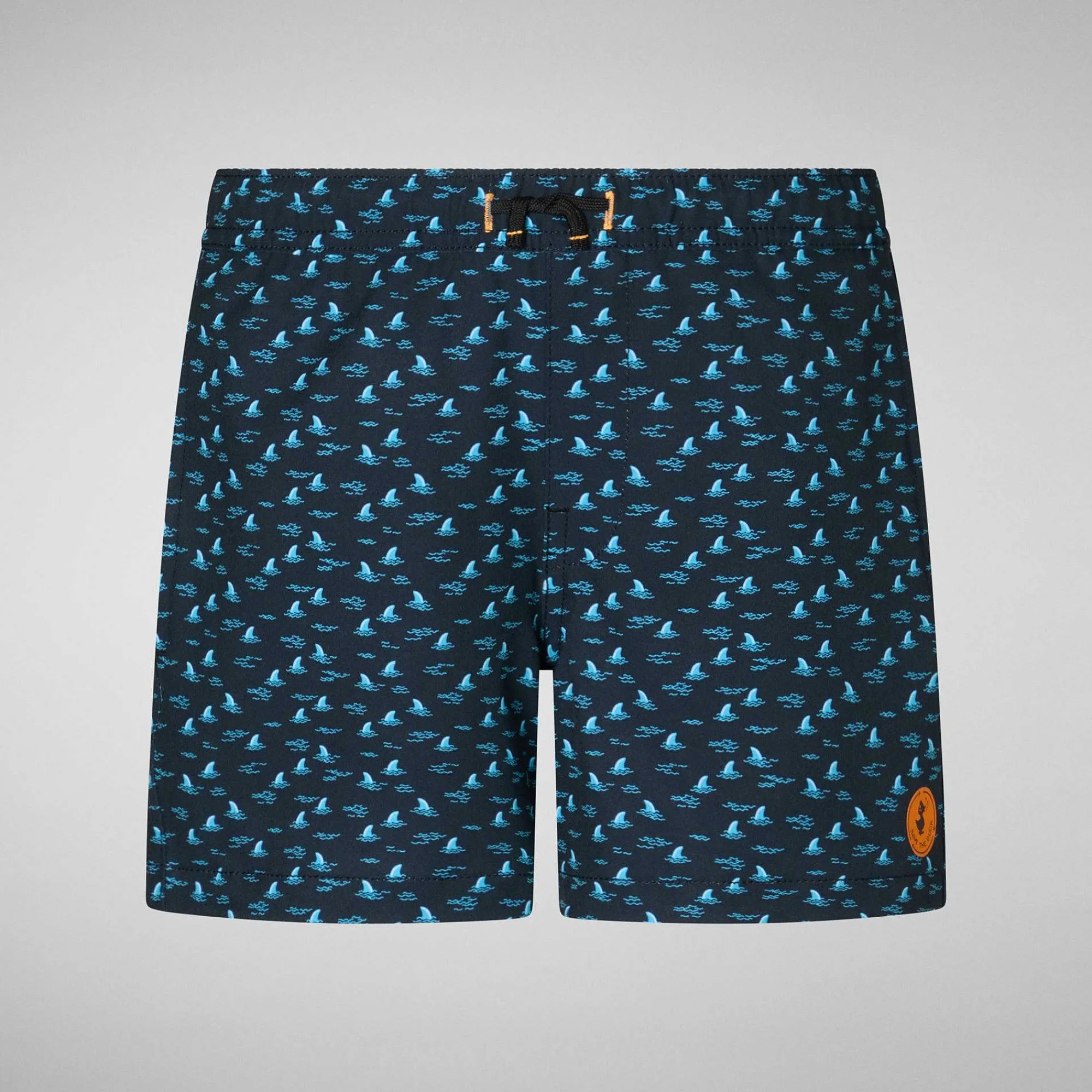 Gutt Save The Duck Badetøy For Gutter Getu In Sharks On Navy Blue