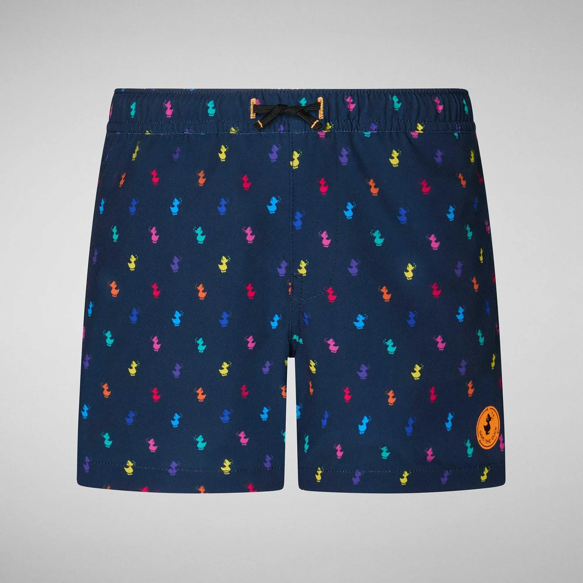 Gutt Save The Duck Badetøy For Gutter Getu In Rainbow Ducks Pa Navy Blue