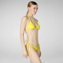 Kvinner Save The Duck Dame Justerbar Bikini Bunn Sveva I Starlight Yellow