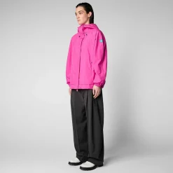 Kvinner Save The Duck Dame Regnfrakk Suki I Fucsia Rosa