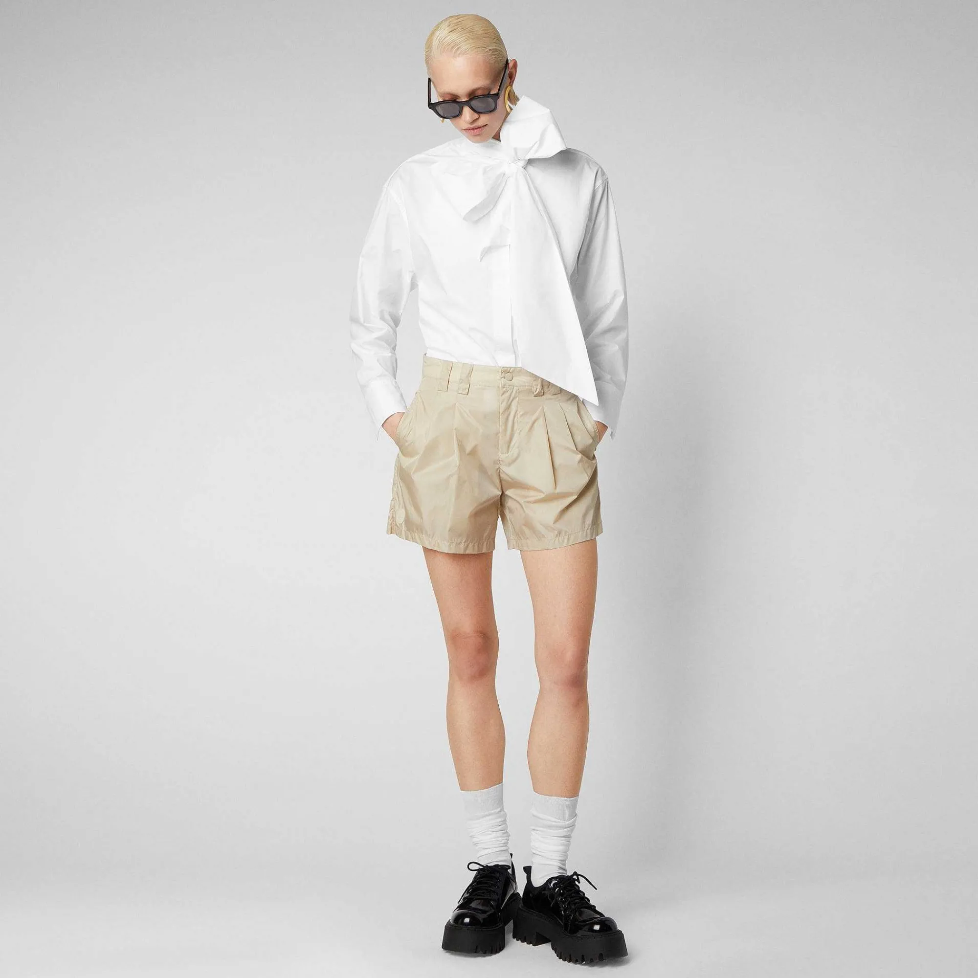 Kvinner Save The Duck Damebukse Noy In Shore Beige