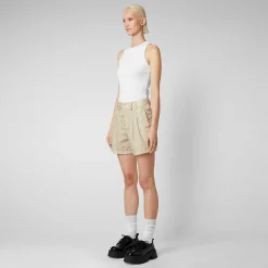 Kvinner Save The Duck Damebukse Noy In Shore Beige