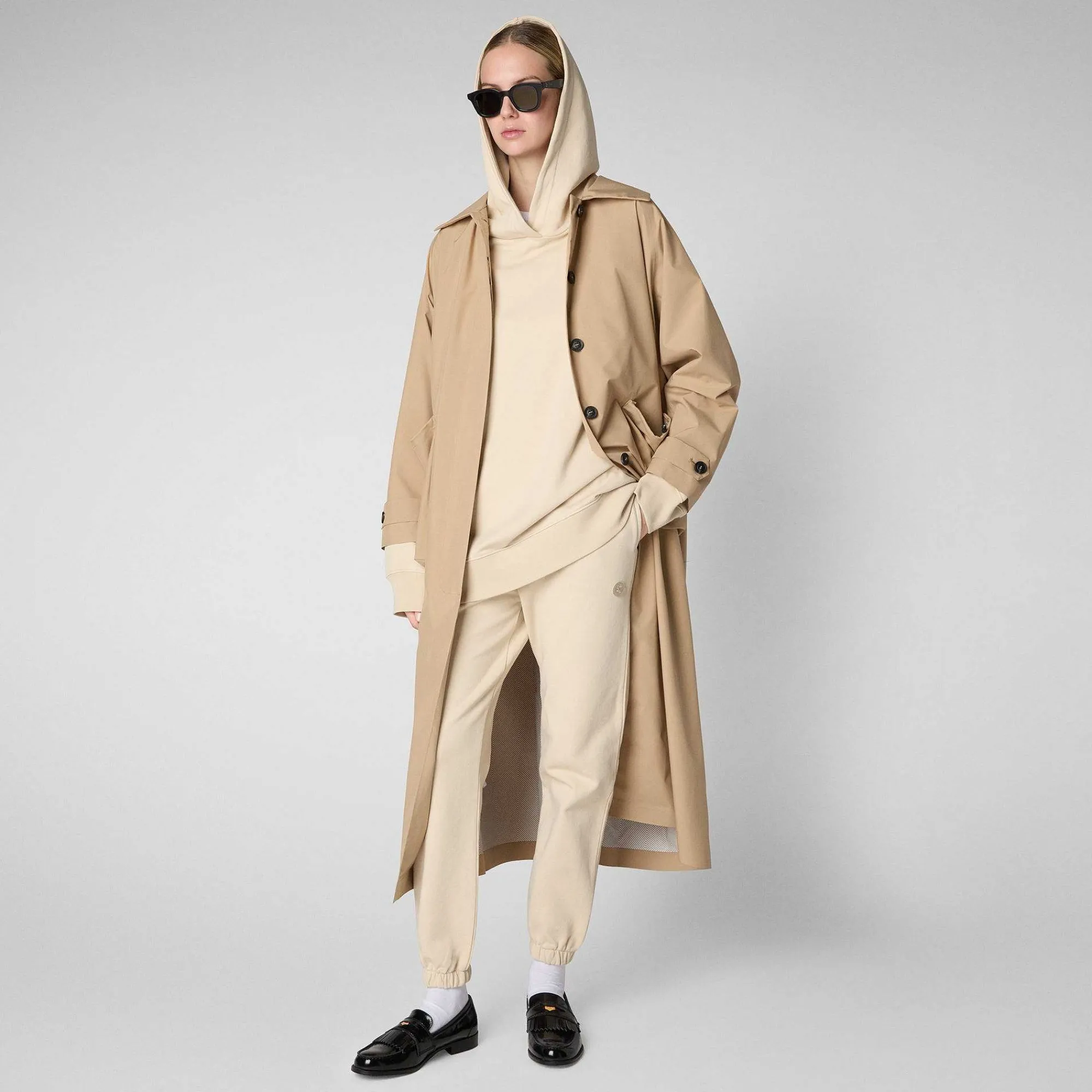 Kvinner Save The Duck Damebukser Jiya In Shore Beige