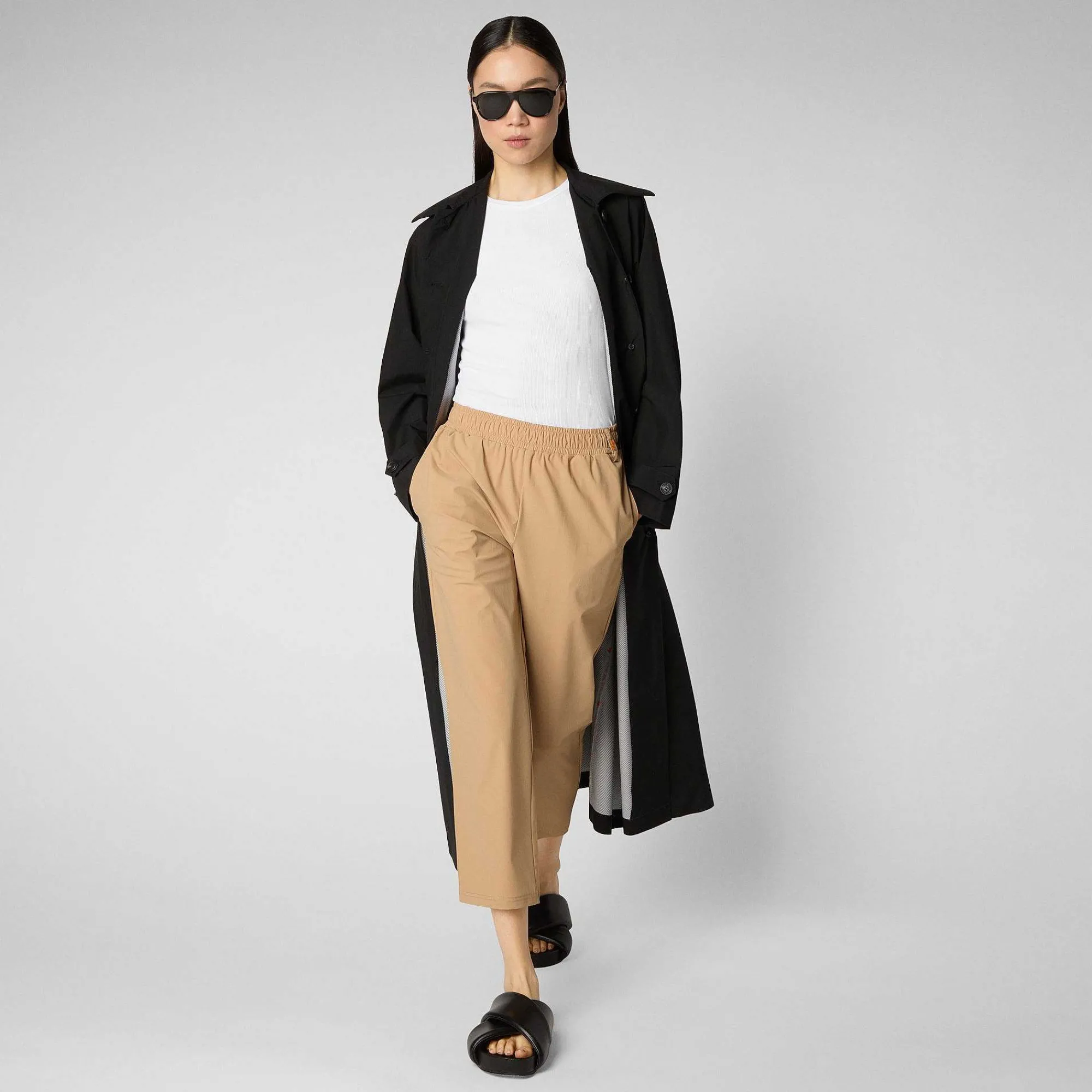 Kvinner Save The Duck Damebukser Milan I Biscuit Beige