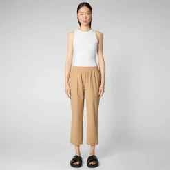 Kvinner Save The Duck Damebukser Milan I Biscuit Beige