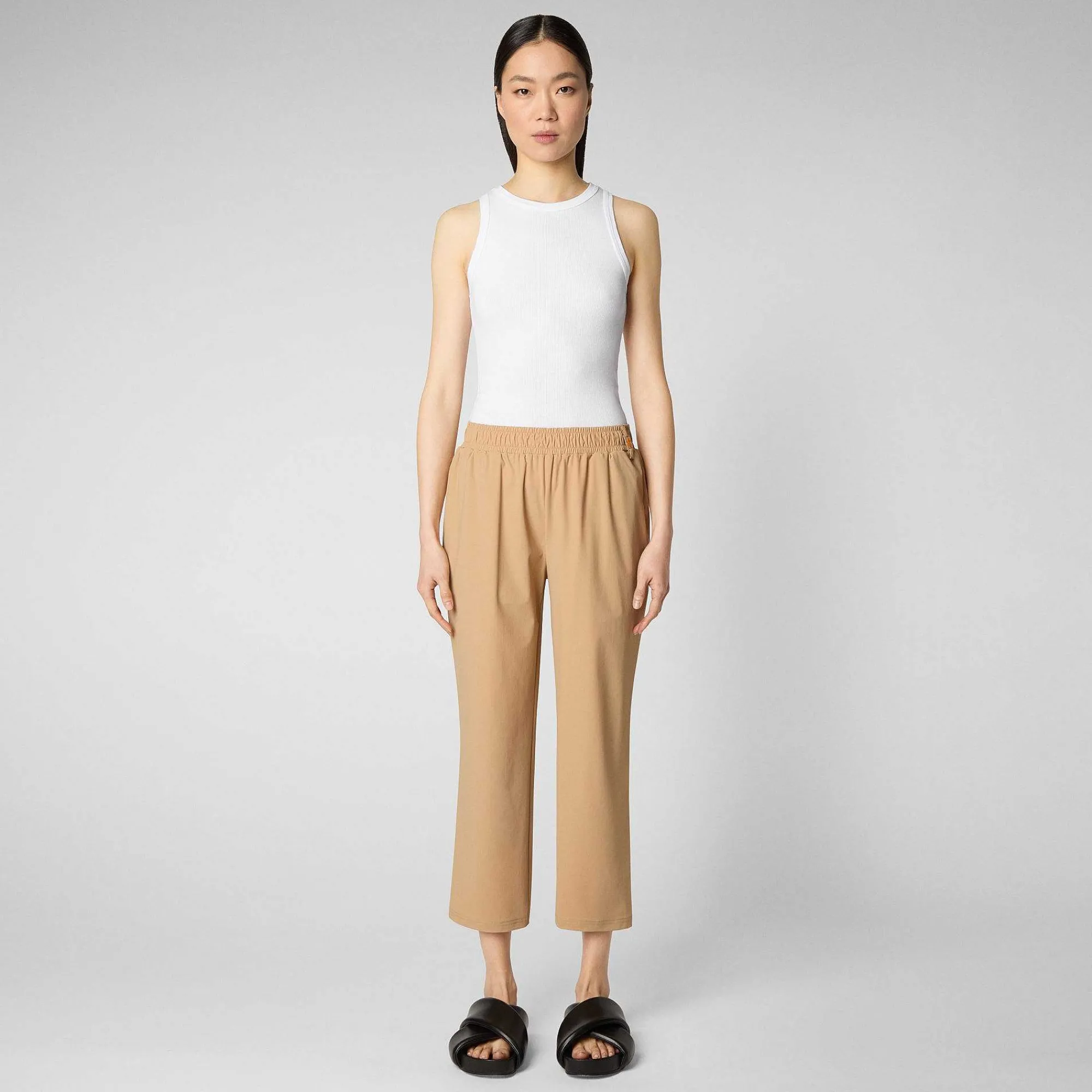 Kvinner Save The Duck Damebukser Milan I Biscuit Beige