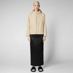 Kvinner Save The Duck Damejakke Hope In Shore Beige