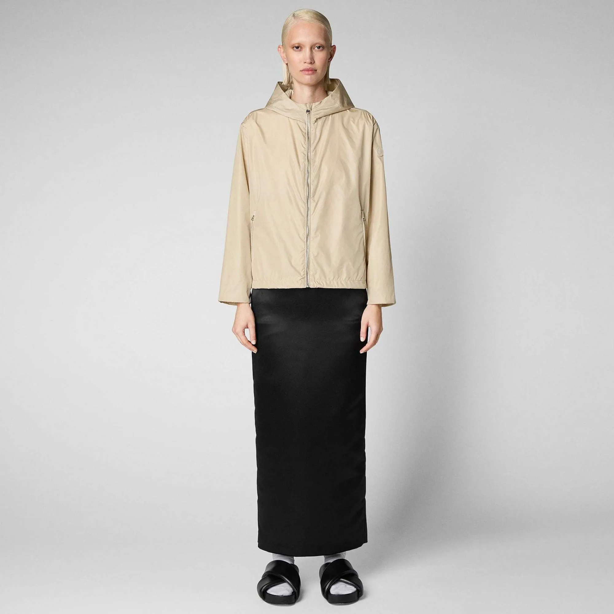 Kvinner Save The Duck Damejakke Hope In Shore Beige