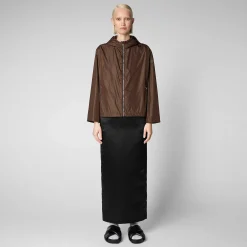 Kvinner Save The Duck Damejakke Hope In Soil Brown