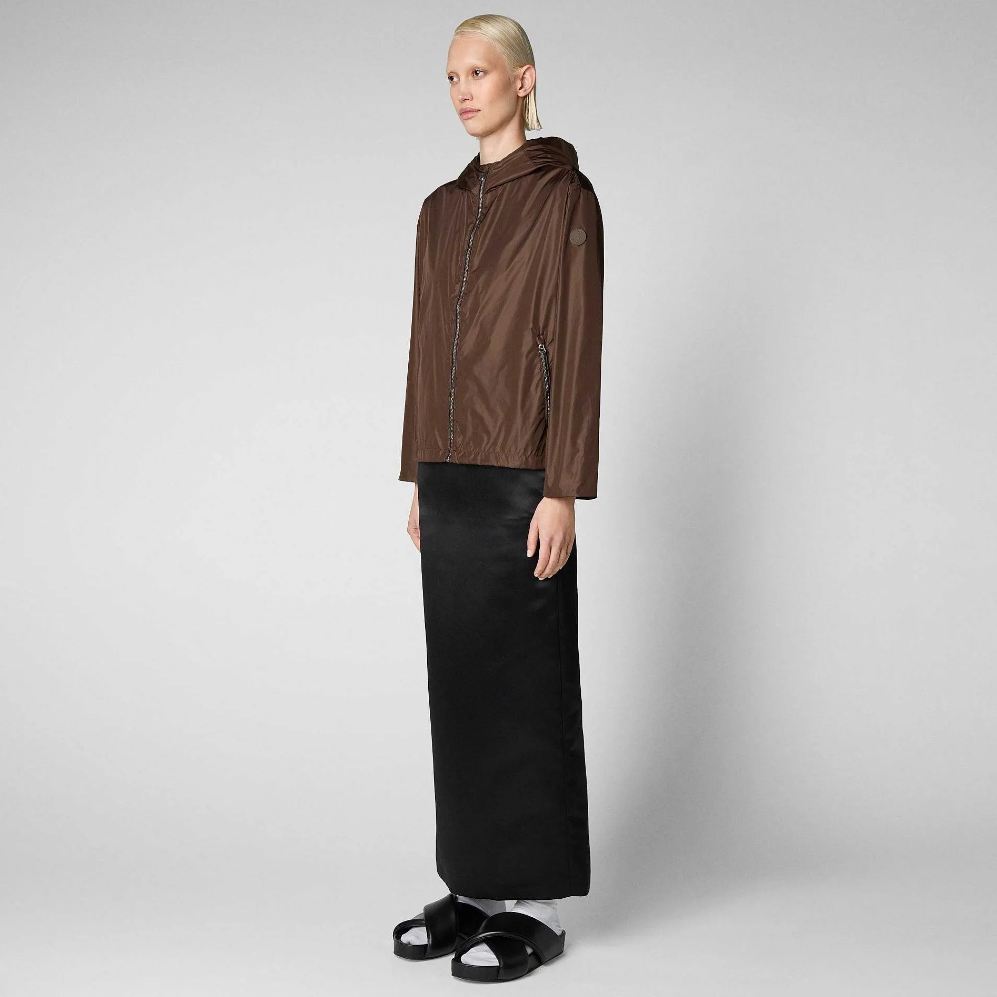 Kvinner Save The Duck Damejakke Hope In Soil Brown