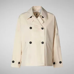Kvinner Save The Duck Damejakke Ina In Shore Beige