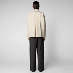 Kvinner Save The Duck Damejakke Ina In Shore Beige