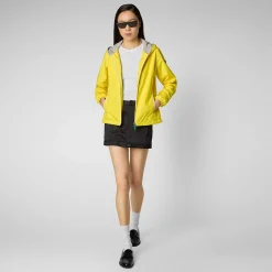 Kvinner Save The Duck Damejakke Stella I Starlight Yellow