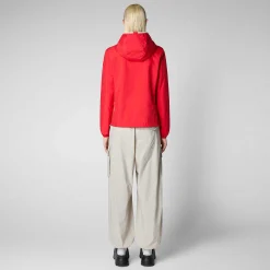 Kvinner Save The Duck Damejakke Stella In Flame Red