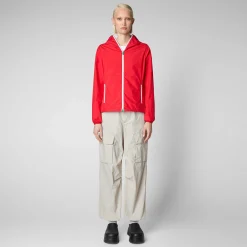Kvinner Save The Duck Damejakke Stella In Flame Red