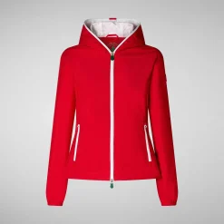 Kvinner Save The Duck Damejakke Stella In Flame Red