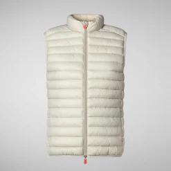 Kvinner Save The Duck Dames Vattert Vest Charlotte I Regnfull Beige
