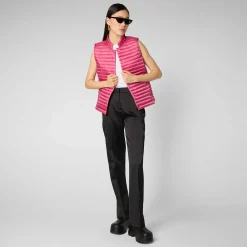 Kvinner Save The Duck Damevest Aria I Gem Rosa