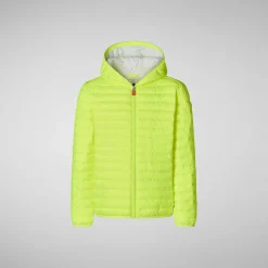 Pike Save The Duck Dyrefri Puffer Katie For Jenter I Fluorgul