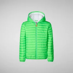 Pike Save The Duck Dyrefri Puffer Katie For Jenter I Fluorgronn