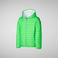 Pike Save The Duck Dyrefri Puffer Katie For Jenter I Fluorgronn