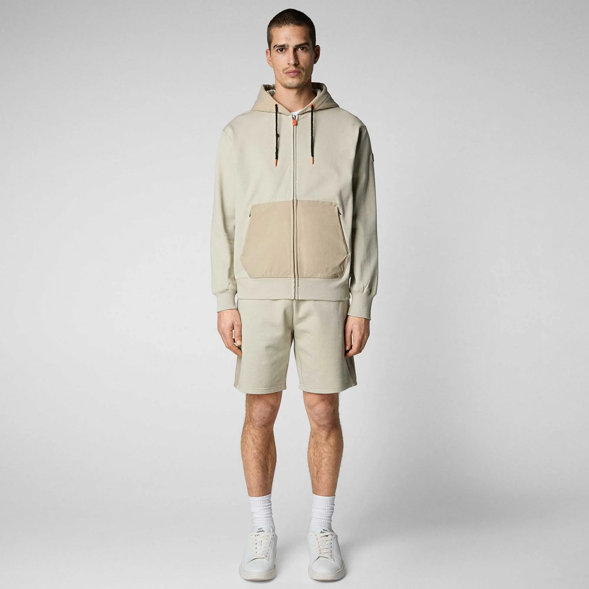 Menn Save The Duck Herregenser Deas In Stone Beige