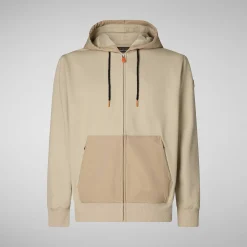 Menn Save The Duck Herregenser Deas In Stone Beige