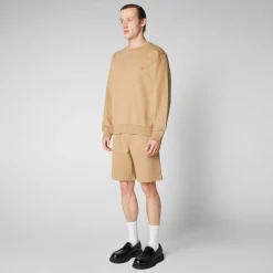Menn Save The Duck Herregenser Silas I Biscuit Beige