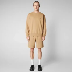 Menn Save The Duck Herregenser Silas I Biscuit Beige
