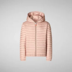Pike Save The Duck Jente'S Animal Free Hette Pufferjakke Rosa I Pulverrosa