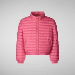 Pike Save The Duck Jente'S Animal Free Puffer Mae In Gem Pink