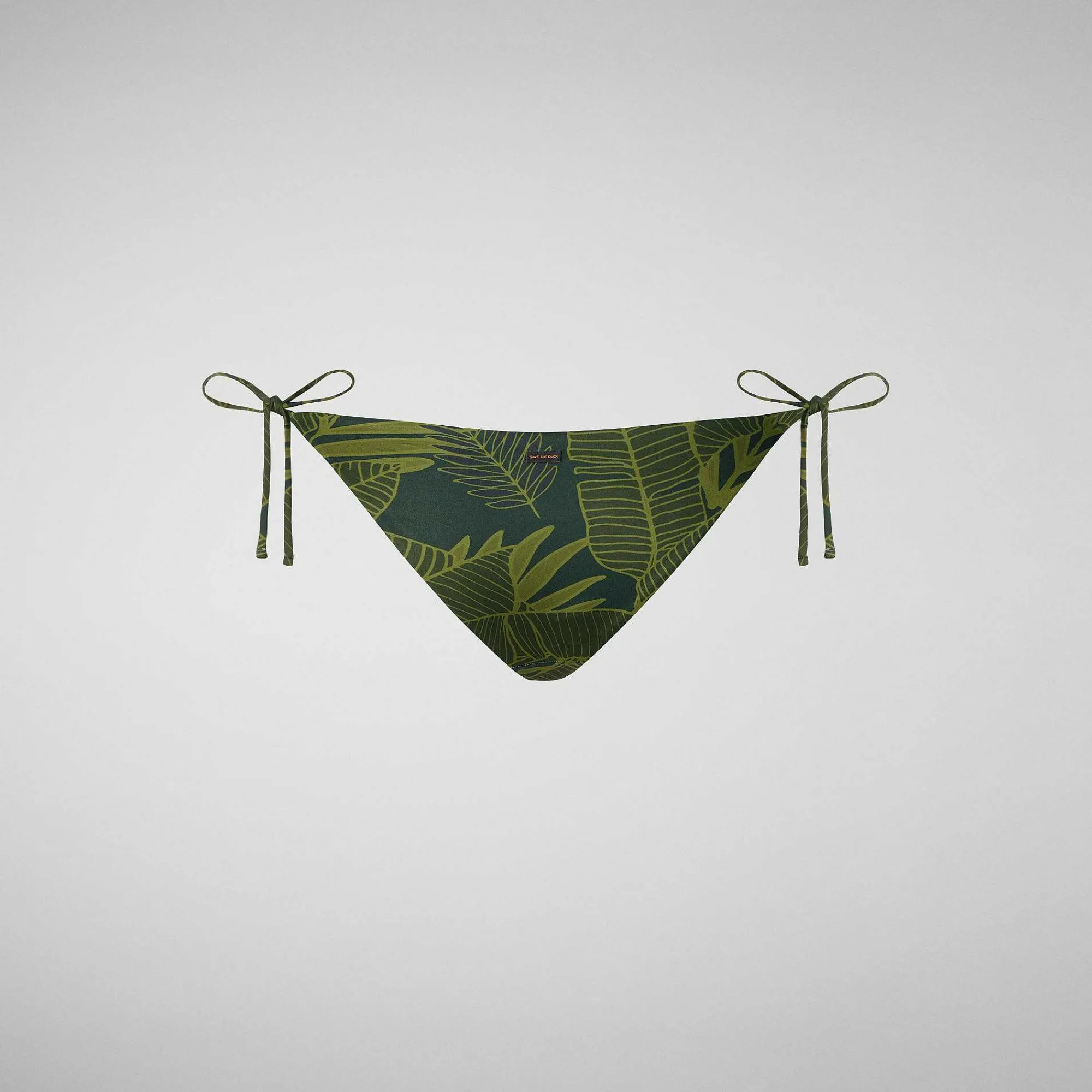 Kvinner Save The Duck Justerbar Bikinibunn Wiria For Kvinner I Makro Palms Green