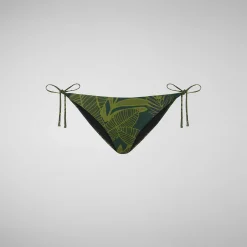Kvinner Save The Duck Justerbar Bikinibunn Wiria For Kvinner I Makro Palms Green