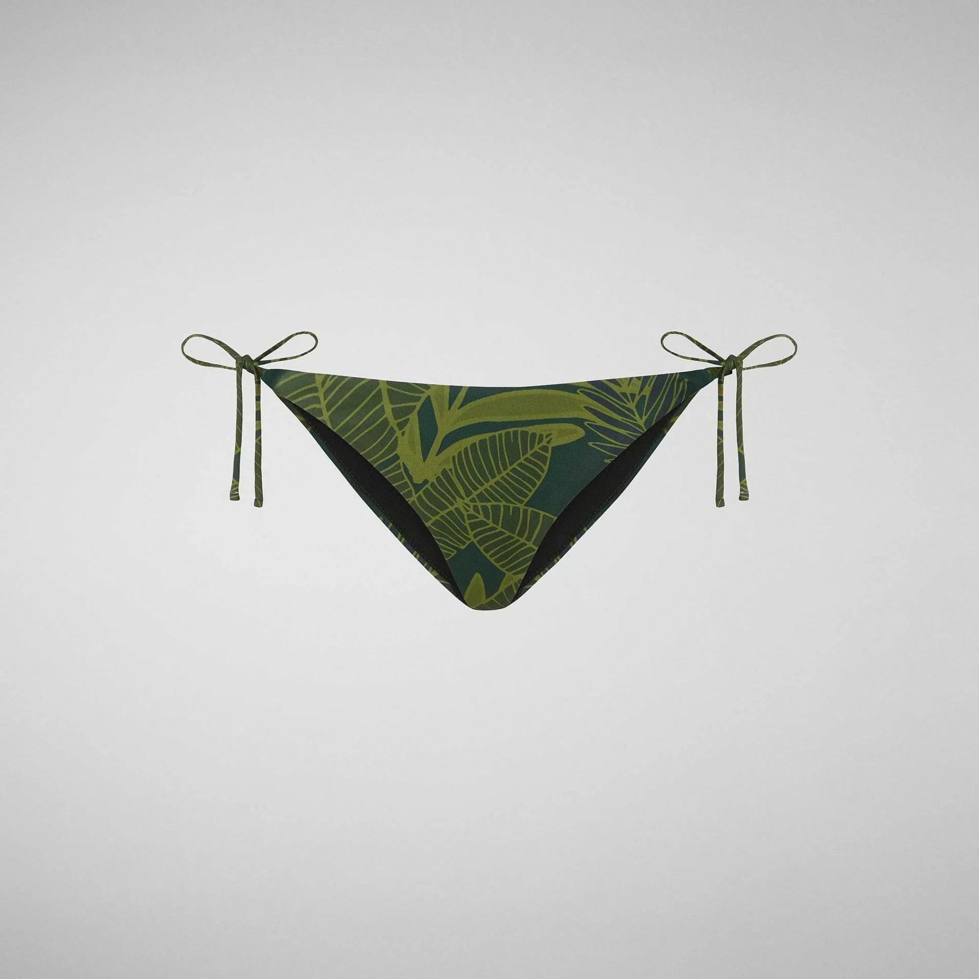 Kvinner Save The Duck Justerbar Bikinibunn Wiria For Kvinner I Makro Palms Green