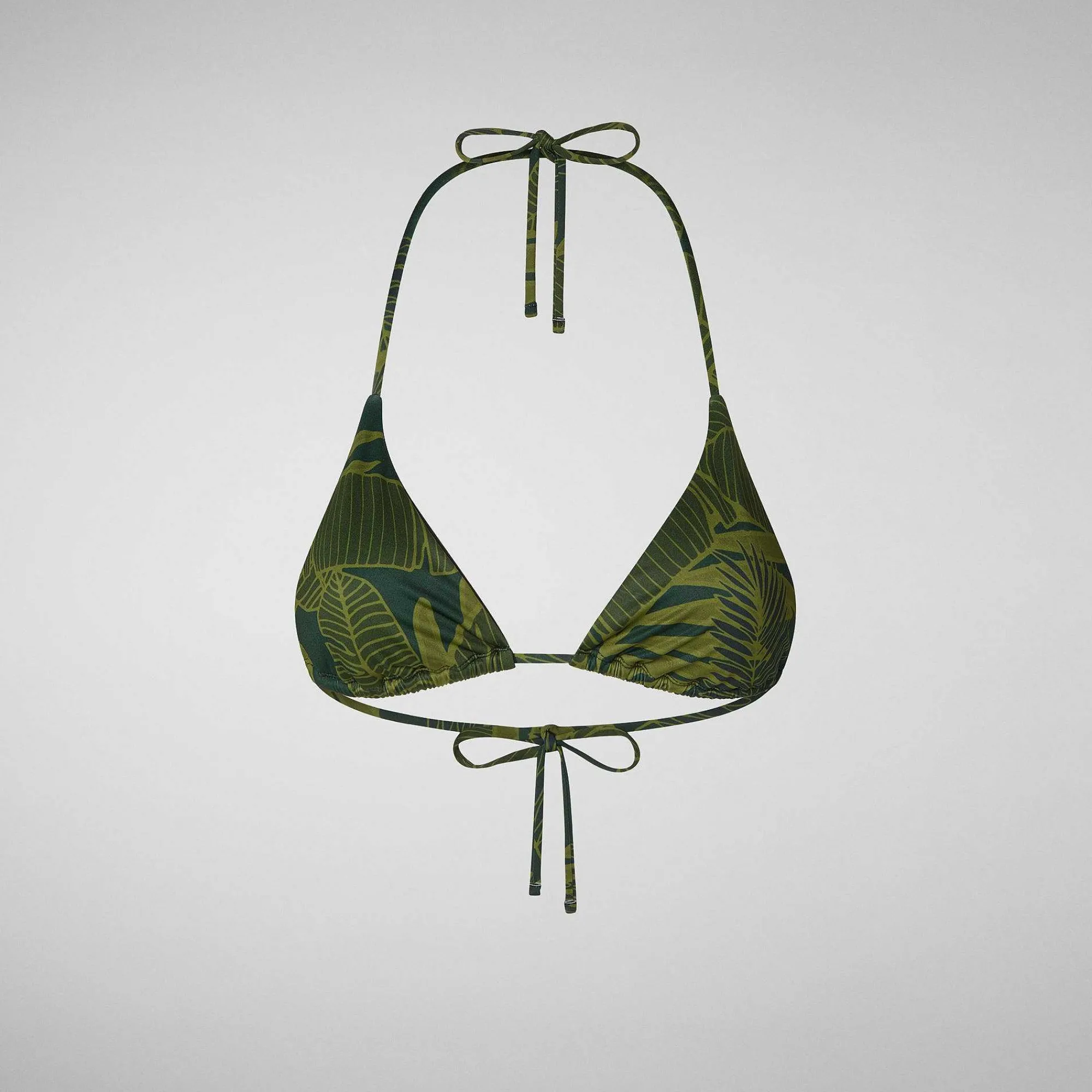 Kvinner Save The Duck Kvinne Triangle Bikinitopp Xara I Makro Palms Green