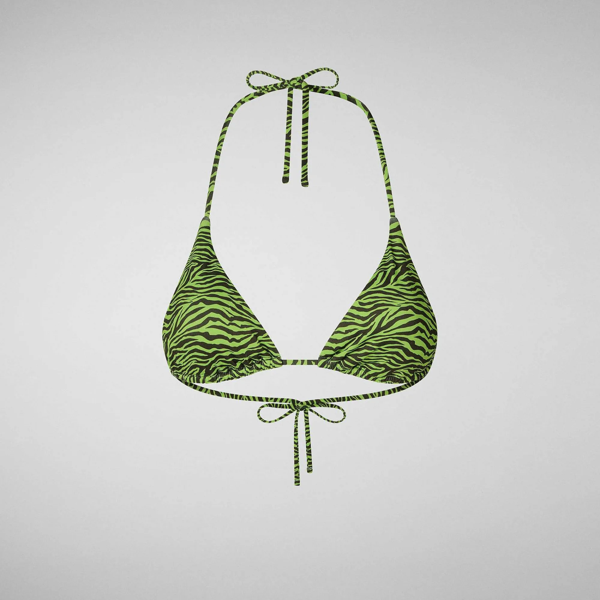 Kvinner Save The Duck Kvinne Triangle Bikinitopp Xara I Tigergronn