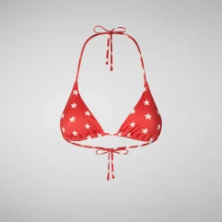 Kvinner Save The Duck Kvinne Triangle Bikinitopp Xara In Red Sea Stars