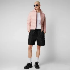 Kvinner Save The Duck Kvinners Dyrefri Hette Pufferjakke Daisy I Blush Pink