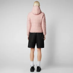 Kvinner Save The Duck Kvinners Dyrefri Hette Pufferjakke Daisy I Blush Pink