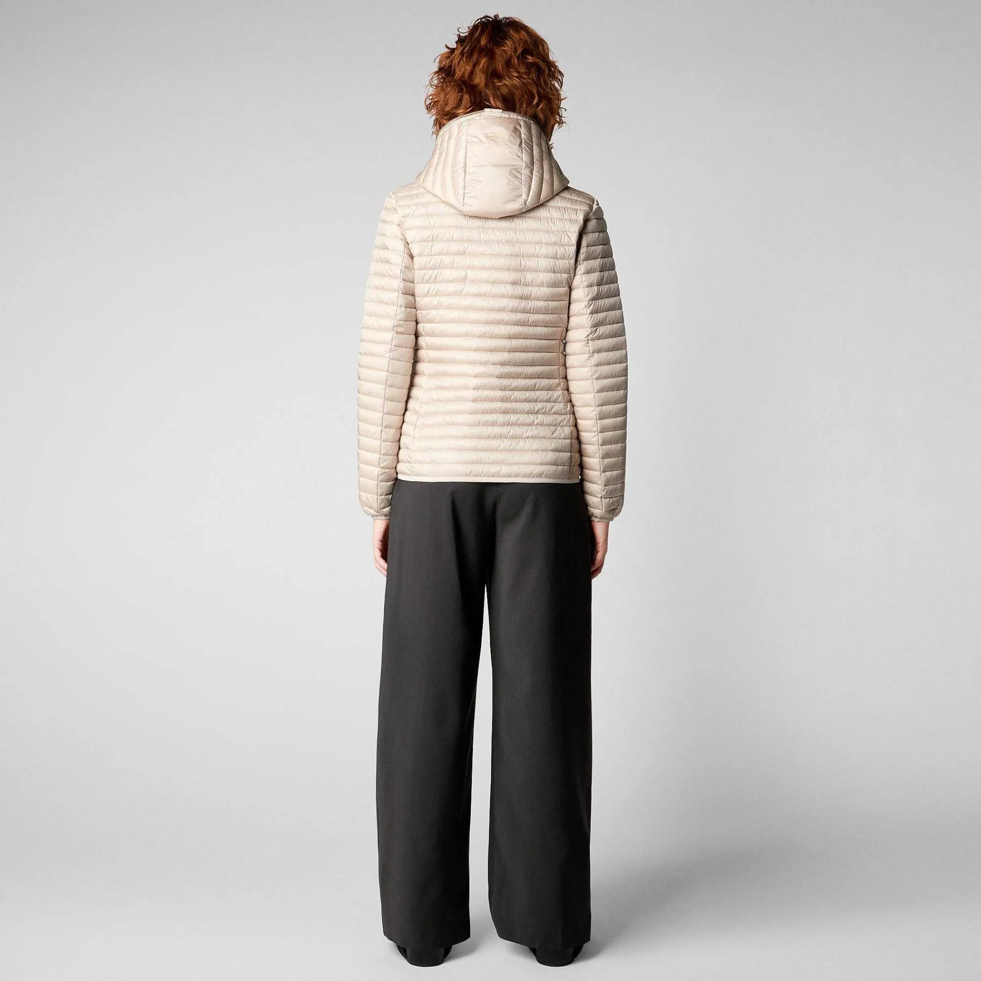 Kvinner Save The Duck Kvinners Dyrefri Hettepuffer Alexa I Sandbeige