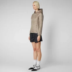 Kvinner Save The Duck Kvinners Dyrefri Hettepuffer Alexa I Perlegra