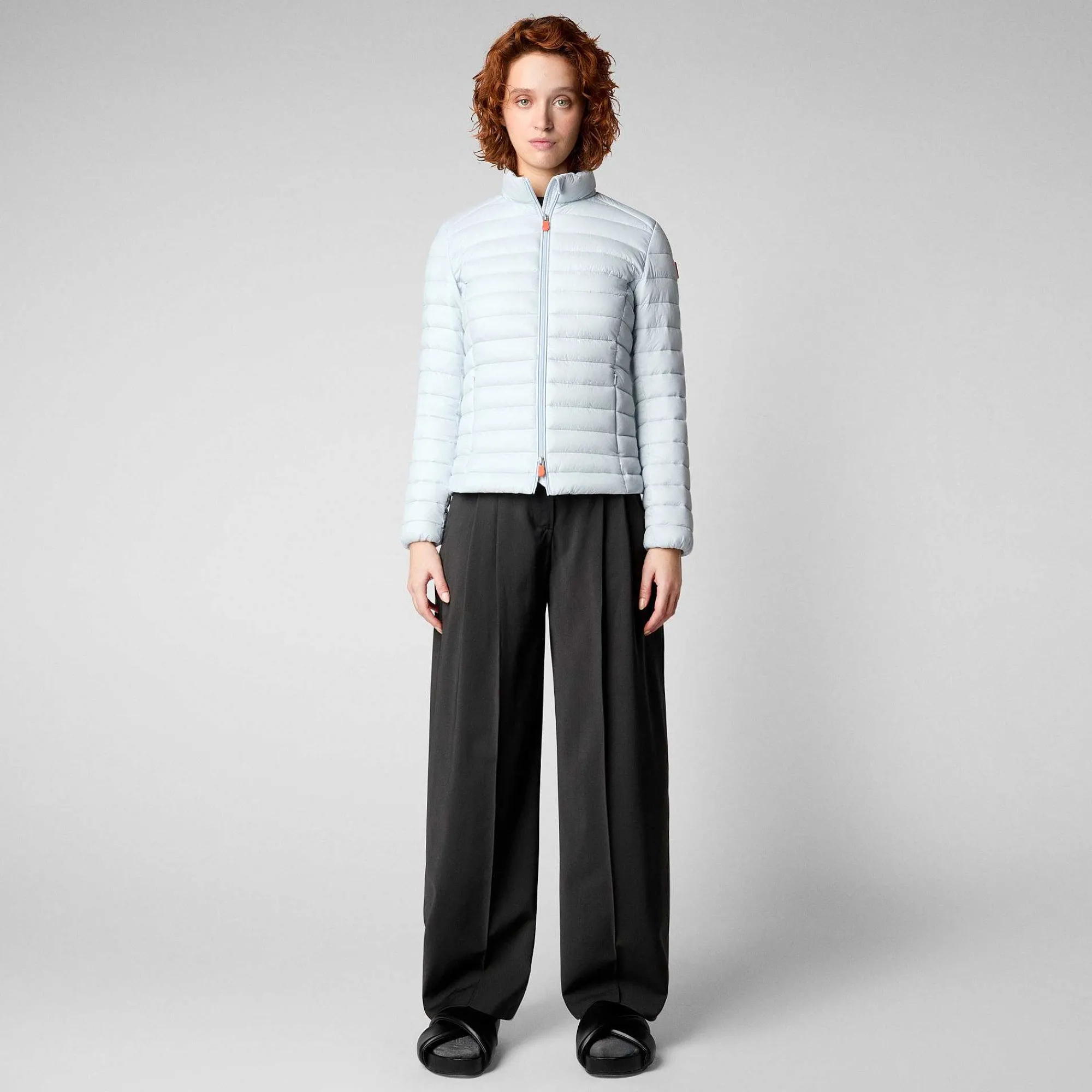 Kvinner Save The Duck Kvinners Dyrefri Puffer Carly I Foam Grey