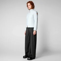 Kvinner Save The Duck Kvinners Dyrefri Puffer Carly I Foam Grey