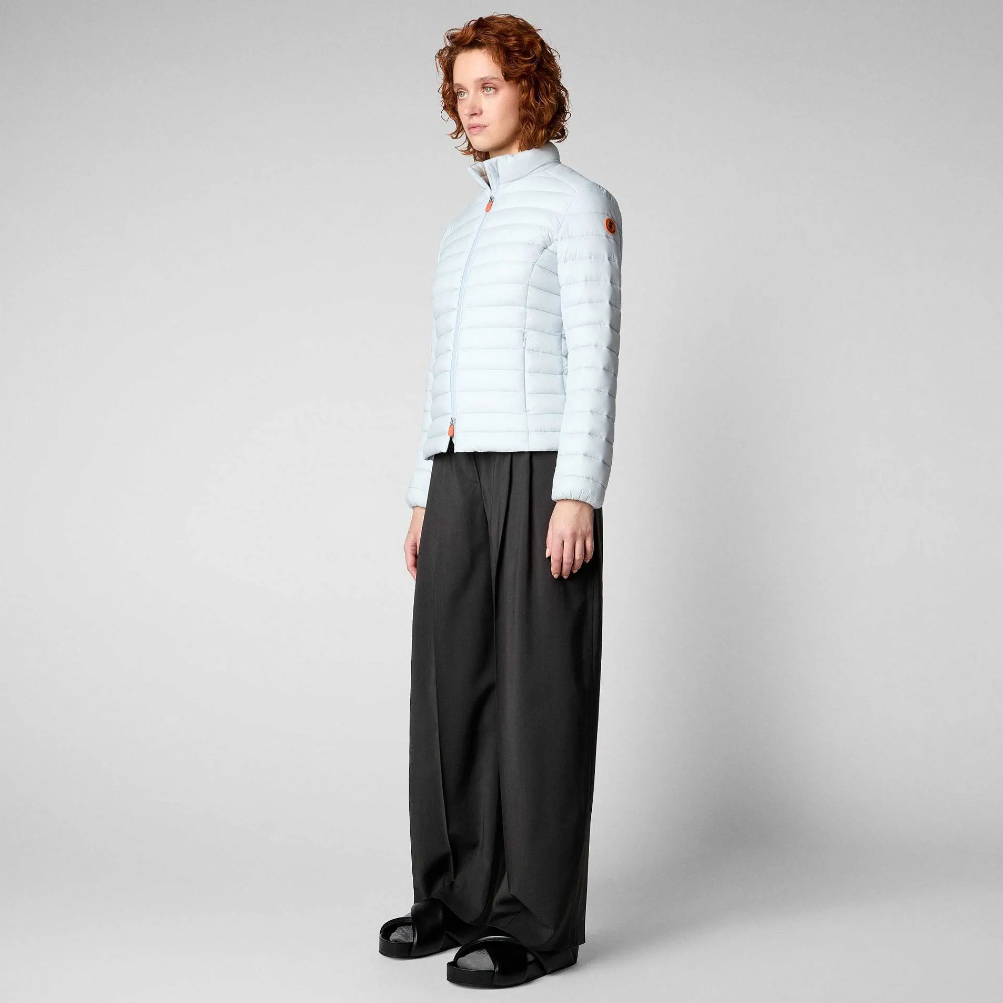 Kvinner Save The Duck Kvinners Dyrefri Puffer Carly I Foam Grey