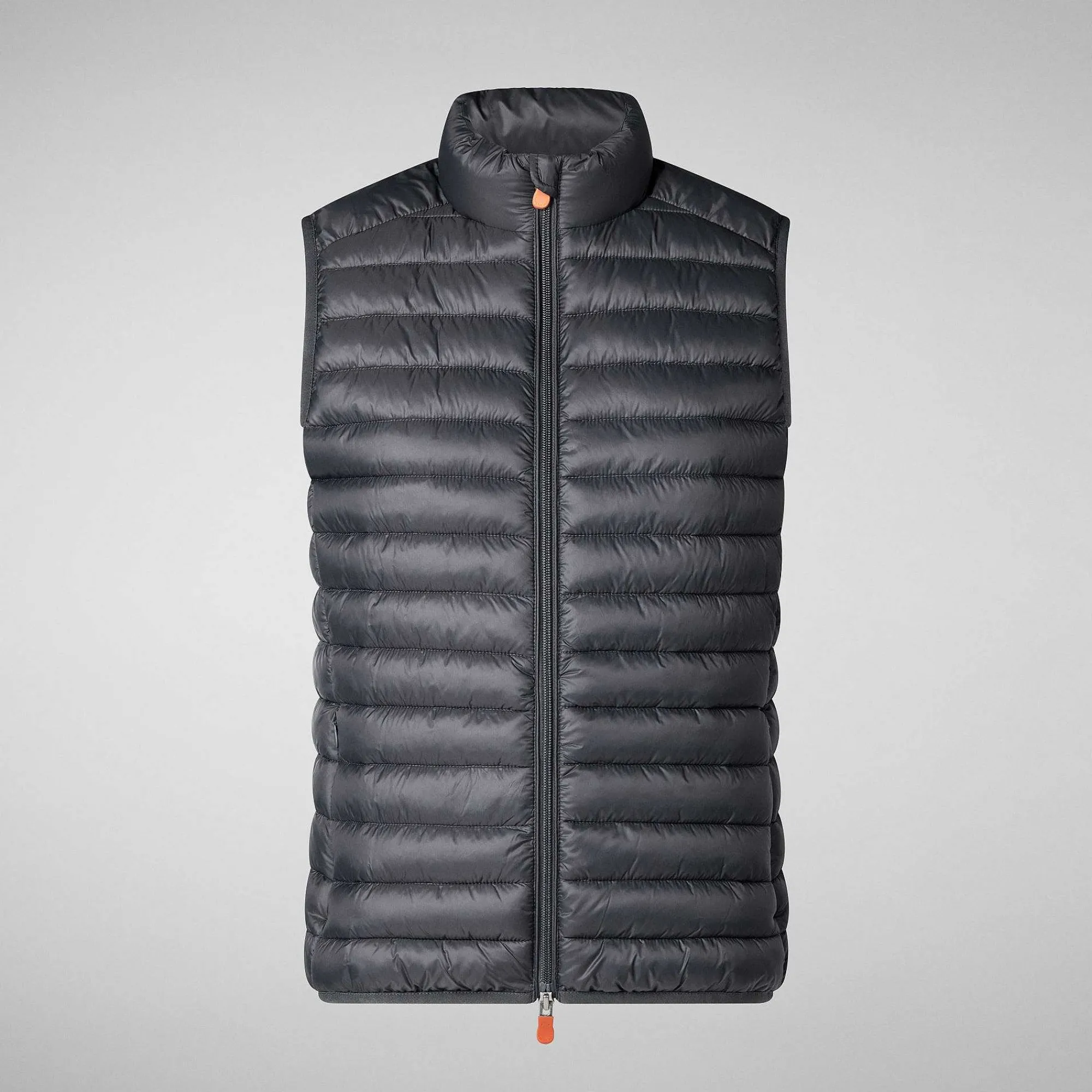 Kvinner Save The Duck Kvinnes Vattert Vest Charlotte I Storm Grey
