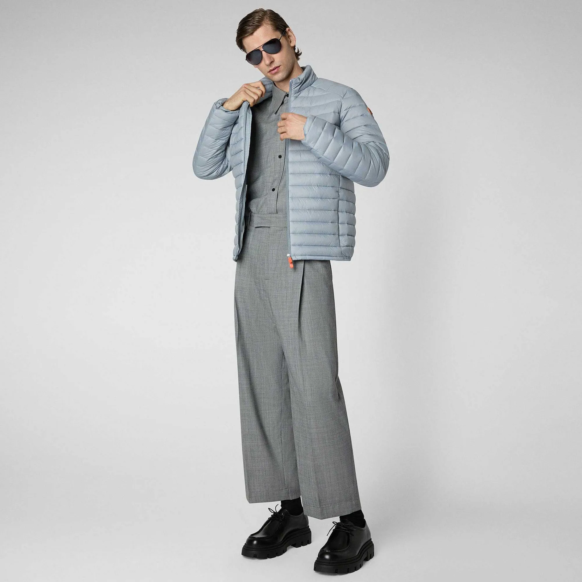 Menn Save The Duck Manns Dyrefrie Puffer Alexander I Regngra
