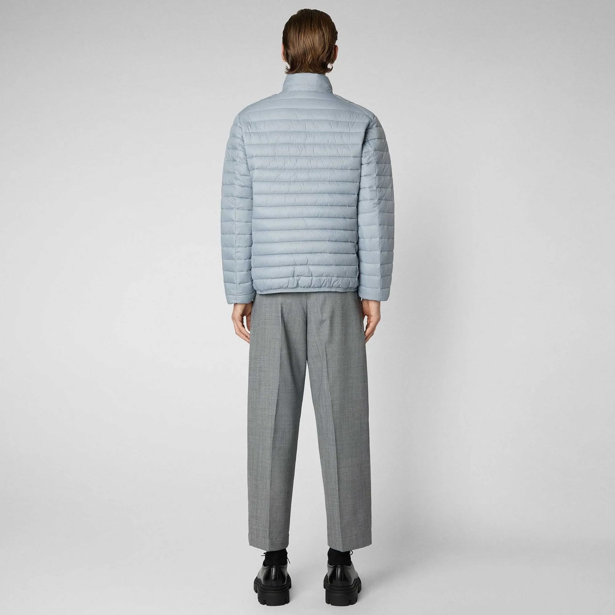 Menn Save The Duck Manns Dyrefrie Puffer Alexander I Regngra