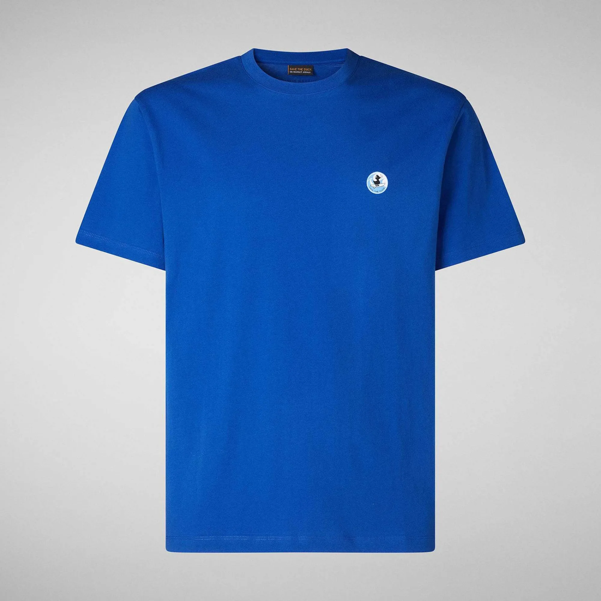 Menn Save The Duck Manns T-Skjorte Caius I Cyber Blue