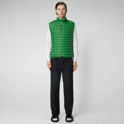 Menn Save The Duck Manns Vattert Gilet Adam I Regnskoggront